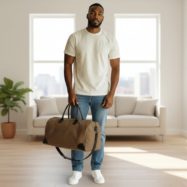Bolso de Viaje Personalizado Canvas y Piel Trip - Belorias