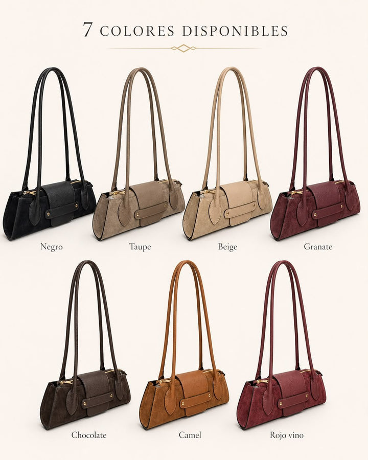 Bolso Serraje y Piel Dollar - Belorias