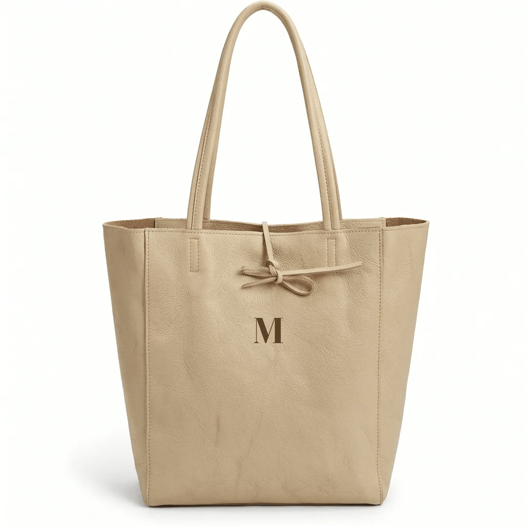 Bolso Shopper Vertical en Piel Personalizado Milán - Belorias