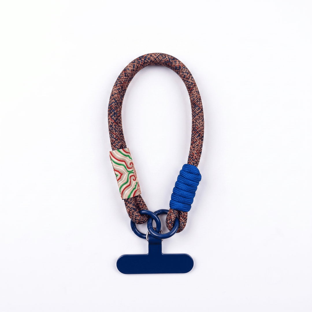 Charm Bolso Azul y Granate - Belorias