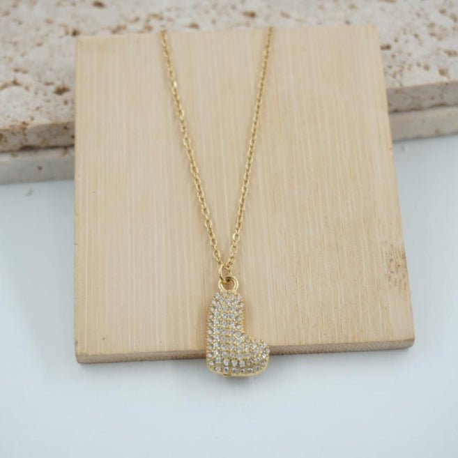 Colgante Dorado con Inicial Personalizada-Big - Belorias
