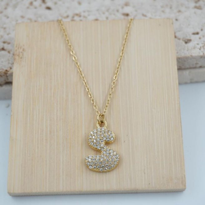 Colgante Dorado con Inicial Personalizada-Big - Belorias