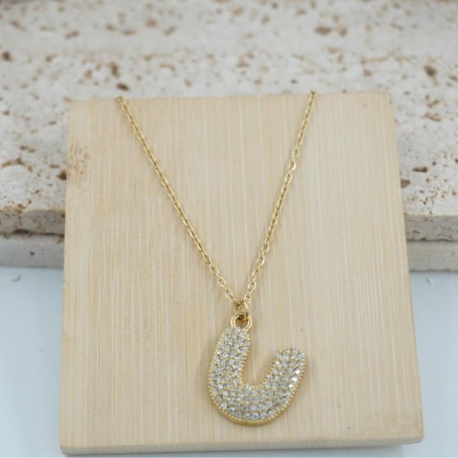 Colgante Dorado con Inicial Personalizada-Big - Belorias