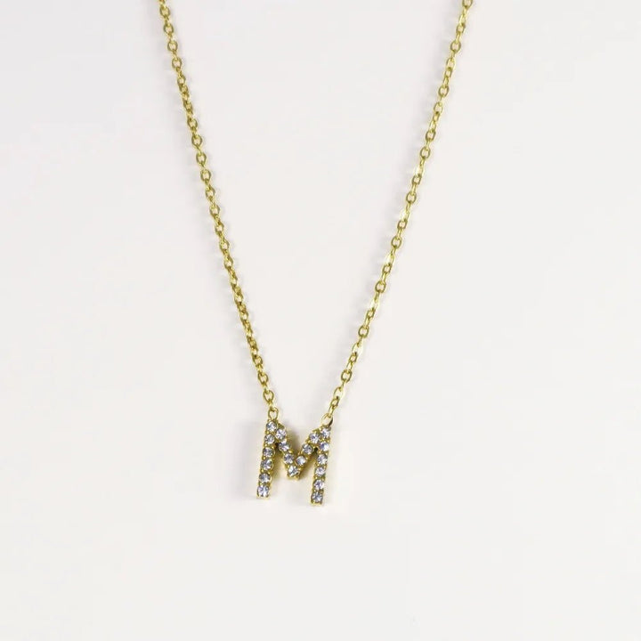 Colgante Dorado con Inicial Personalizada-Medium - Belorias