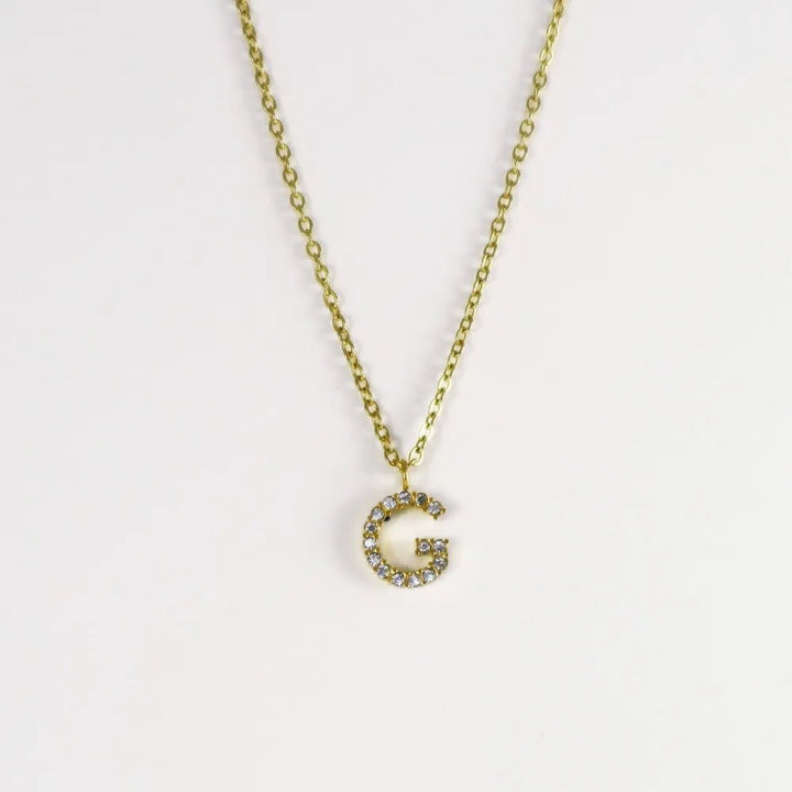 Colgante Dorado con Inicial Personalizada-Medium - Belorias