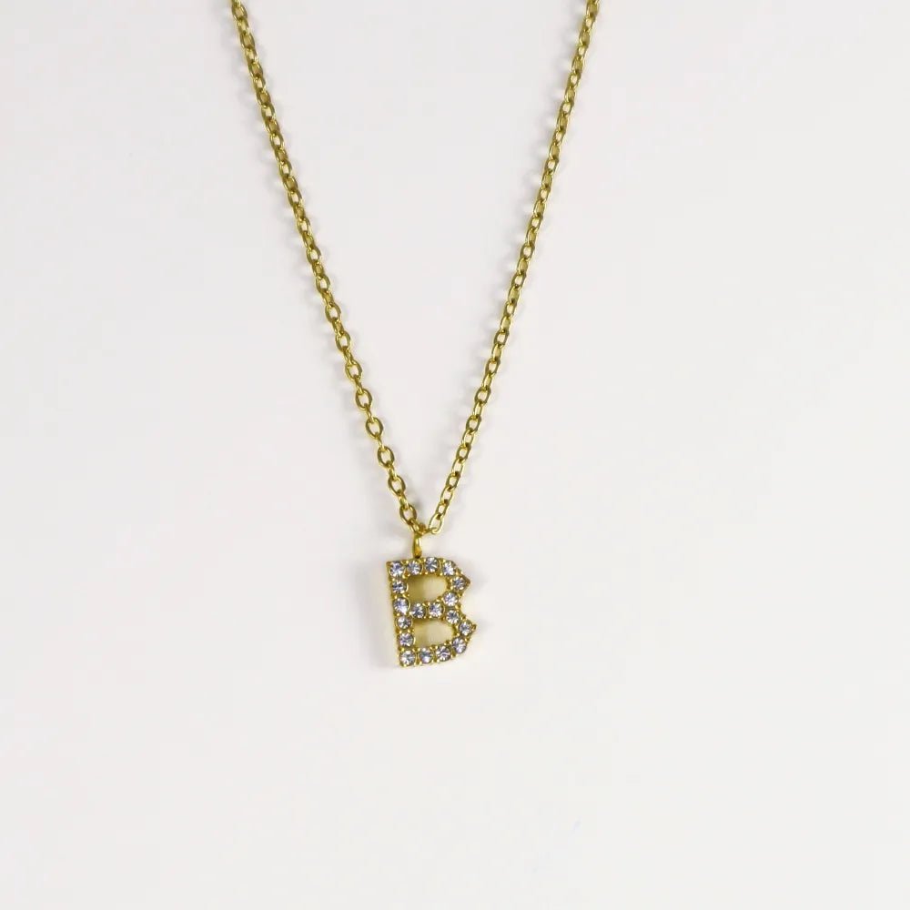 Colgante Dorado con Inicial Personalizada-Medium - Belorias