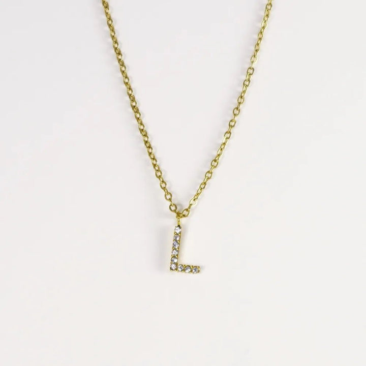Colgante Dorado con Inicial Personalizada-Medium - Belorias