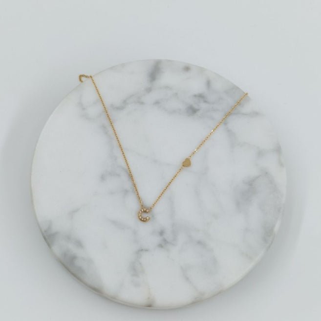 Colgante Dorado con Inicial Personalizada-Small - Belorias