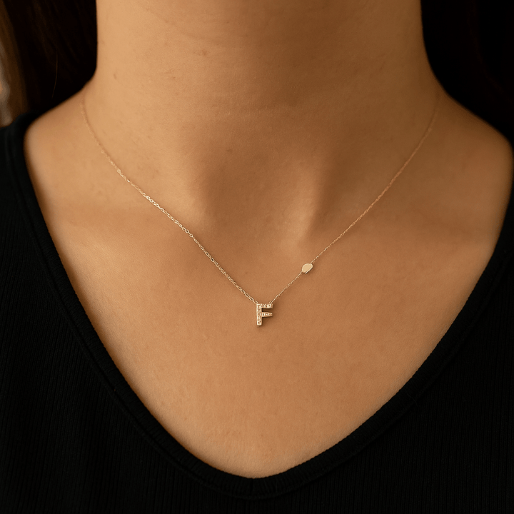 Colgante Dorado con Inicial Personalizada-Small - Belorias