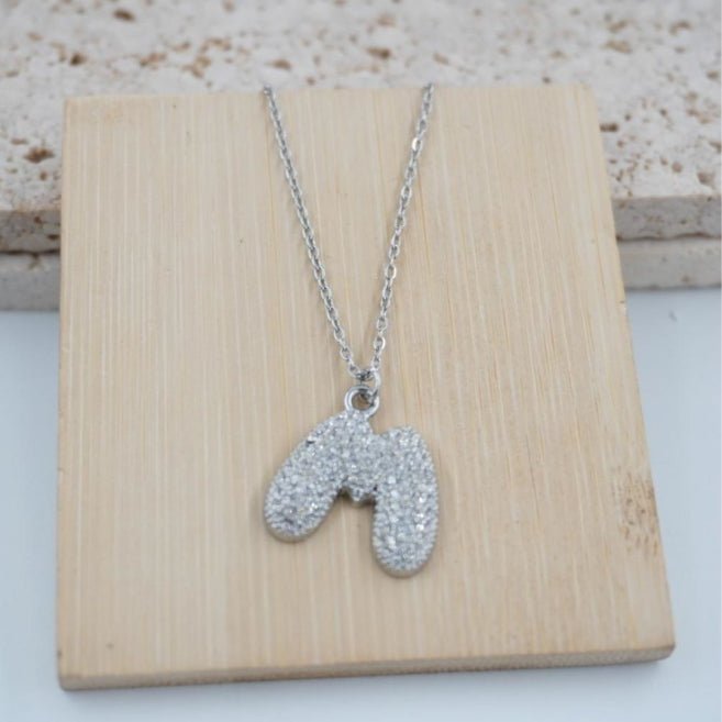 Colgante Plateado con Inicial Personalizada-Big - Belorias