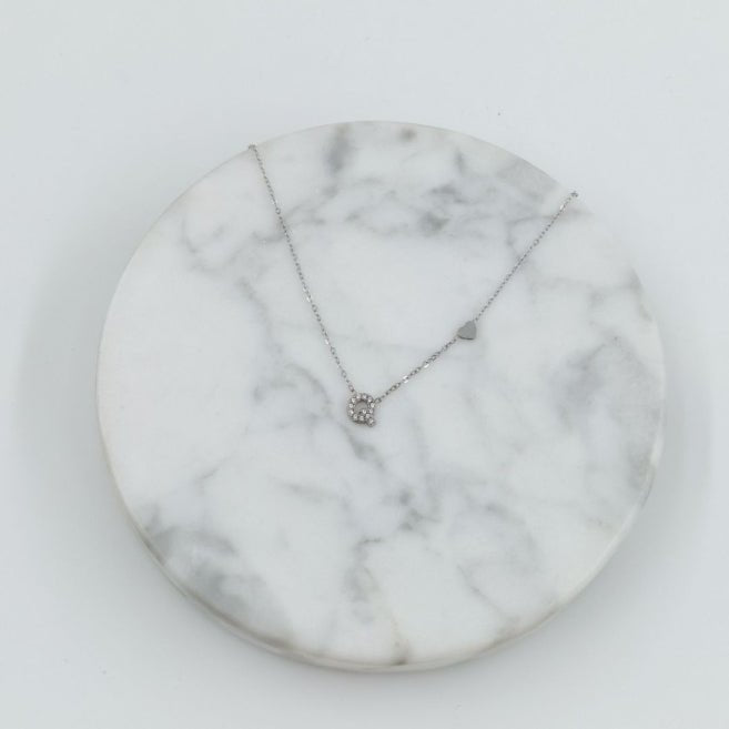 Colgante Plateado con Inicial Personalizada-Small - Belorias