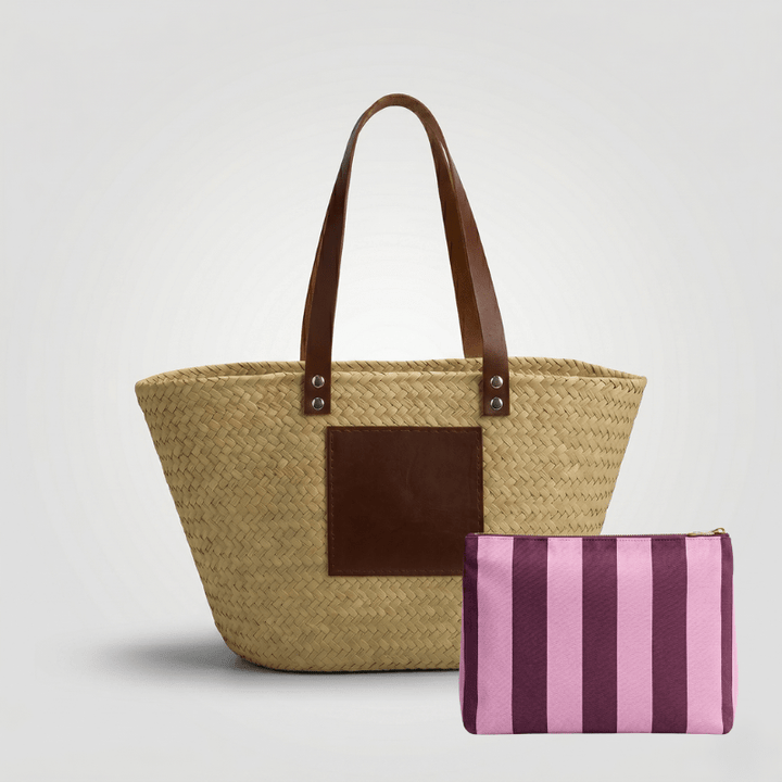 Pack Capazo Personalizado Iniciales + Neceser Verano (BORDADO INCLUIDO) - Belorias