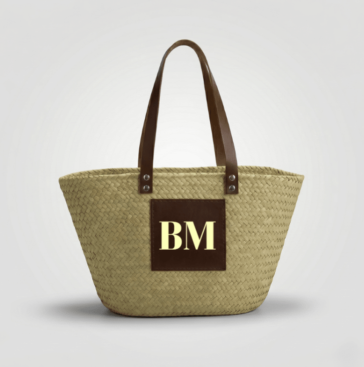 Pack Capazo Personalizado Iniciales + Neceser Verano (BORDADO INCLUIDO) - Belorias