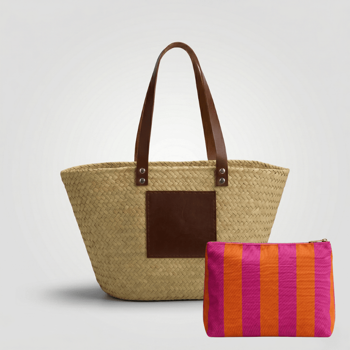 Pack Capazo Personalizado Iniciales + Neceser Verano (BORDADO INCLUIDO) - Belorias