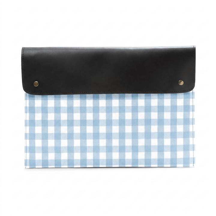 Porta Documentos/Tablet Cuadros Personalizada Canvas y Piel Vichy - Belorias