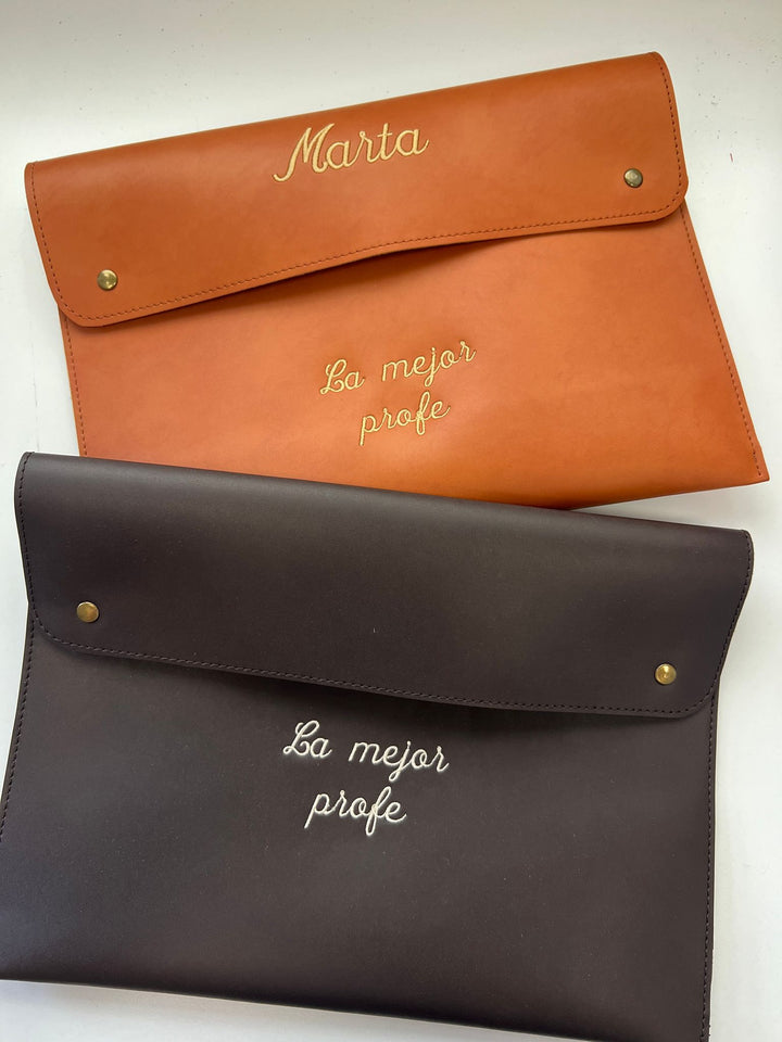 Porta Documentos/Tablet Personalizado Piel Brate - Belorias