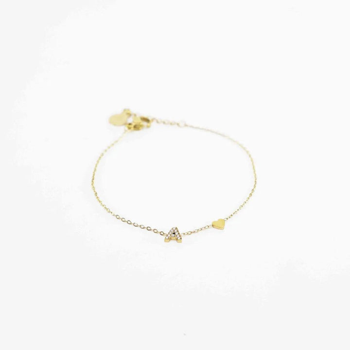 Pulsera Dorada con Inicial Personalizada - Belorias