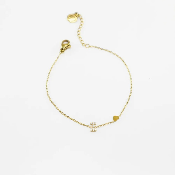Pulsera Dorada con Inicial Personalizada - Belorias