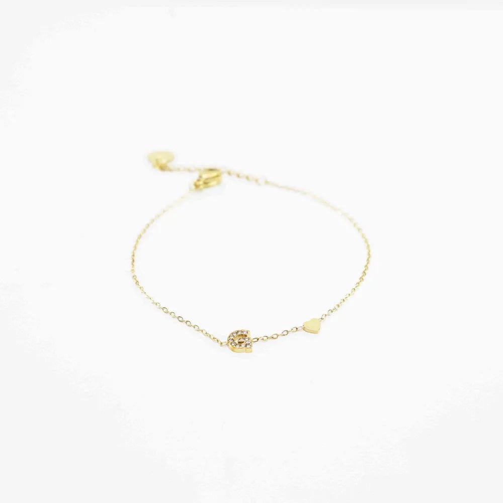Pulsera Dorada con Inicial Personalizada - Belorias