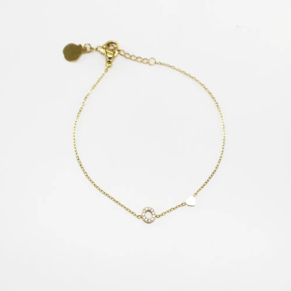 Pulsera Dorada con Inicial Personalizada - Belorias