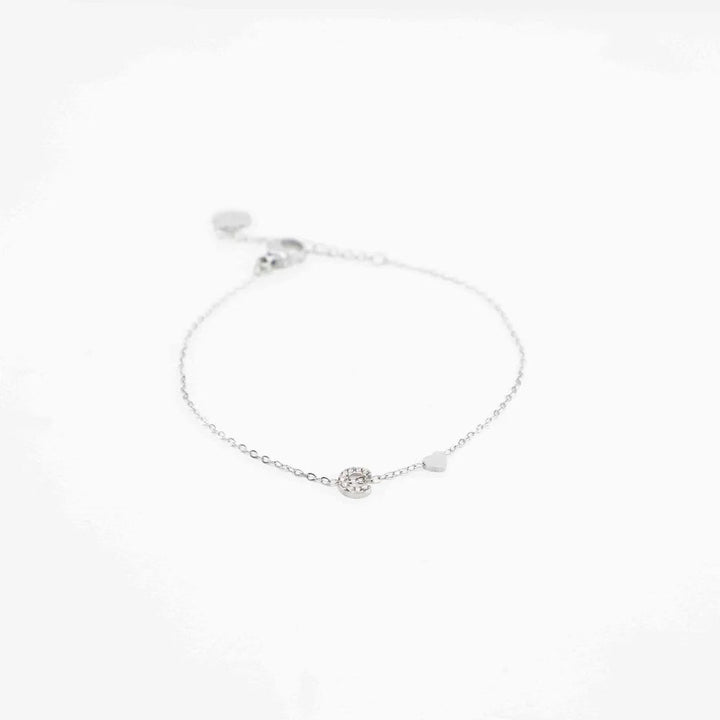 Pulsera Plateada con Inicial Personalizada - Belorias