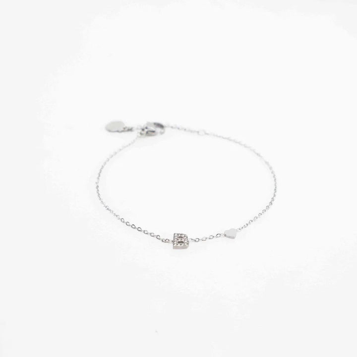 Pulsera Plateada con Inicial Personalizada - Belorias