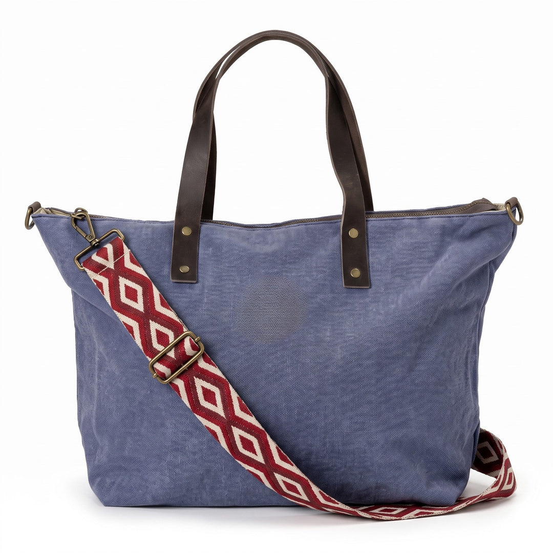 Set Ariosto Azul con bordado Granate - Belorias