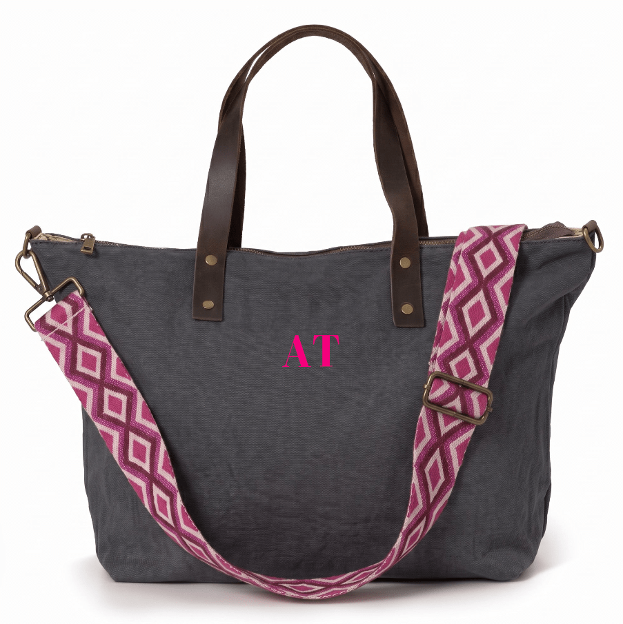 Set Ariosto Gris Oscuro y Fucsia - Belorias