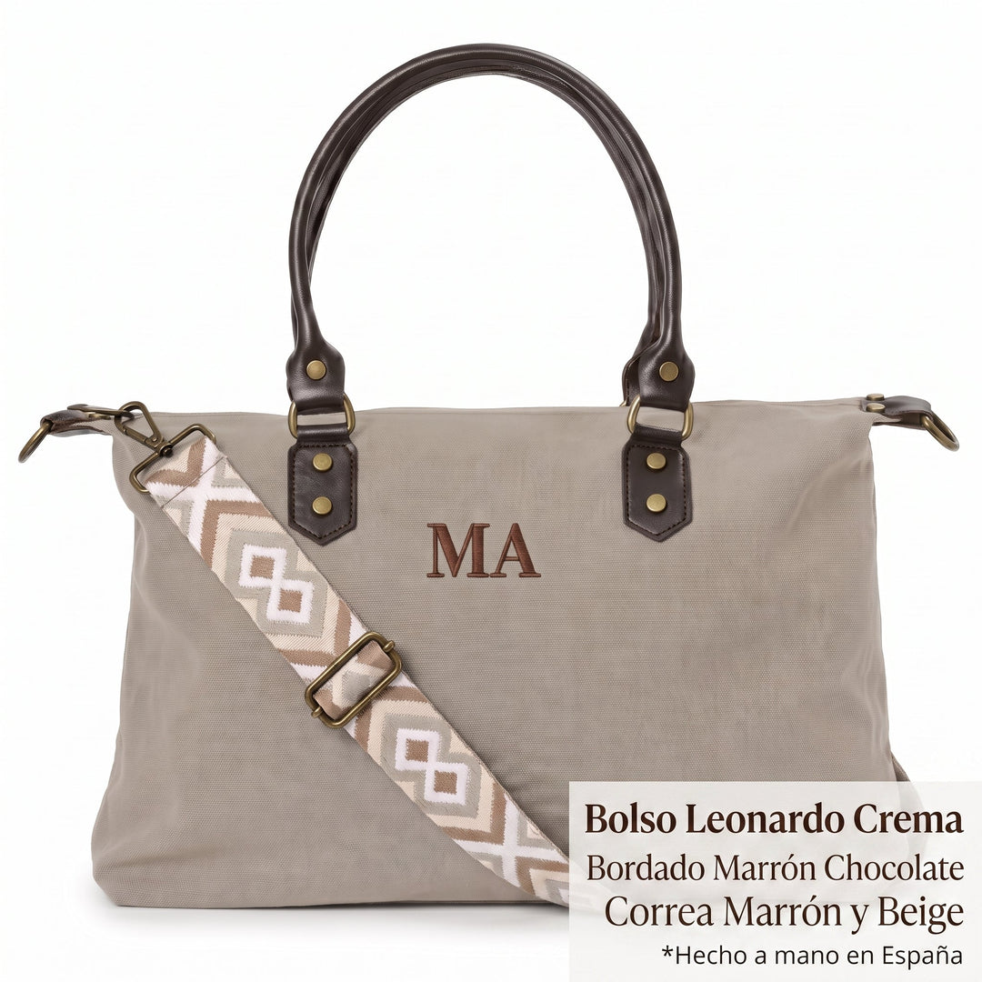 Set Leonardo Crema Marrón Chocolate - Belorias