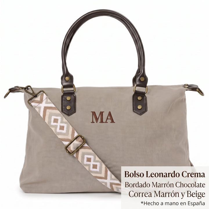 Set Leonardo Crema Marrón Chocolate - Belorias