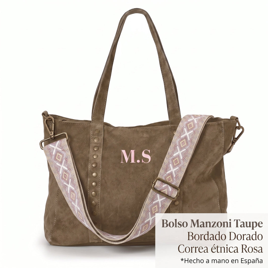 Set Manzoni Taupe Rosa Palo - Belorias