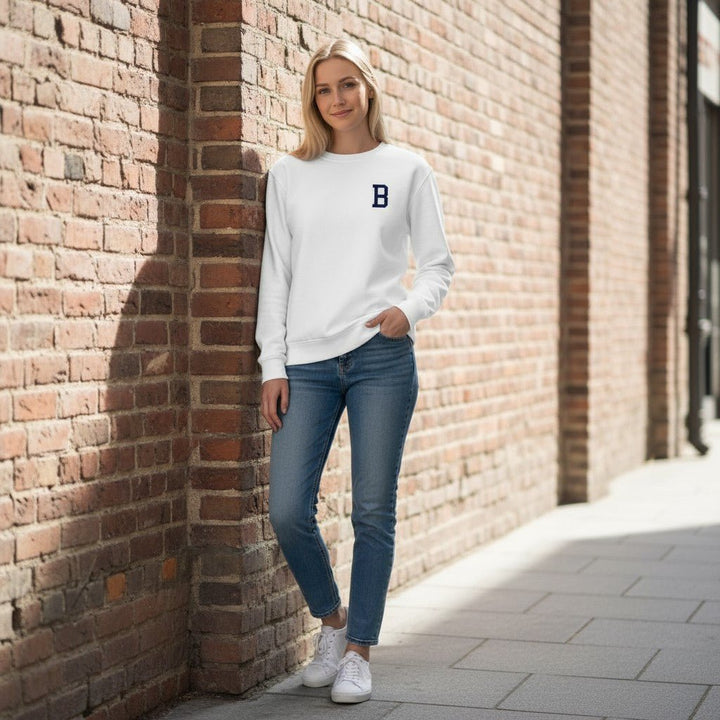 Sudadera Personalizada BLE White // Navy - Belorias