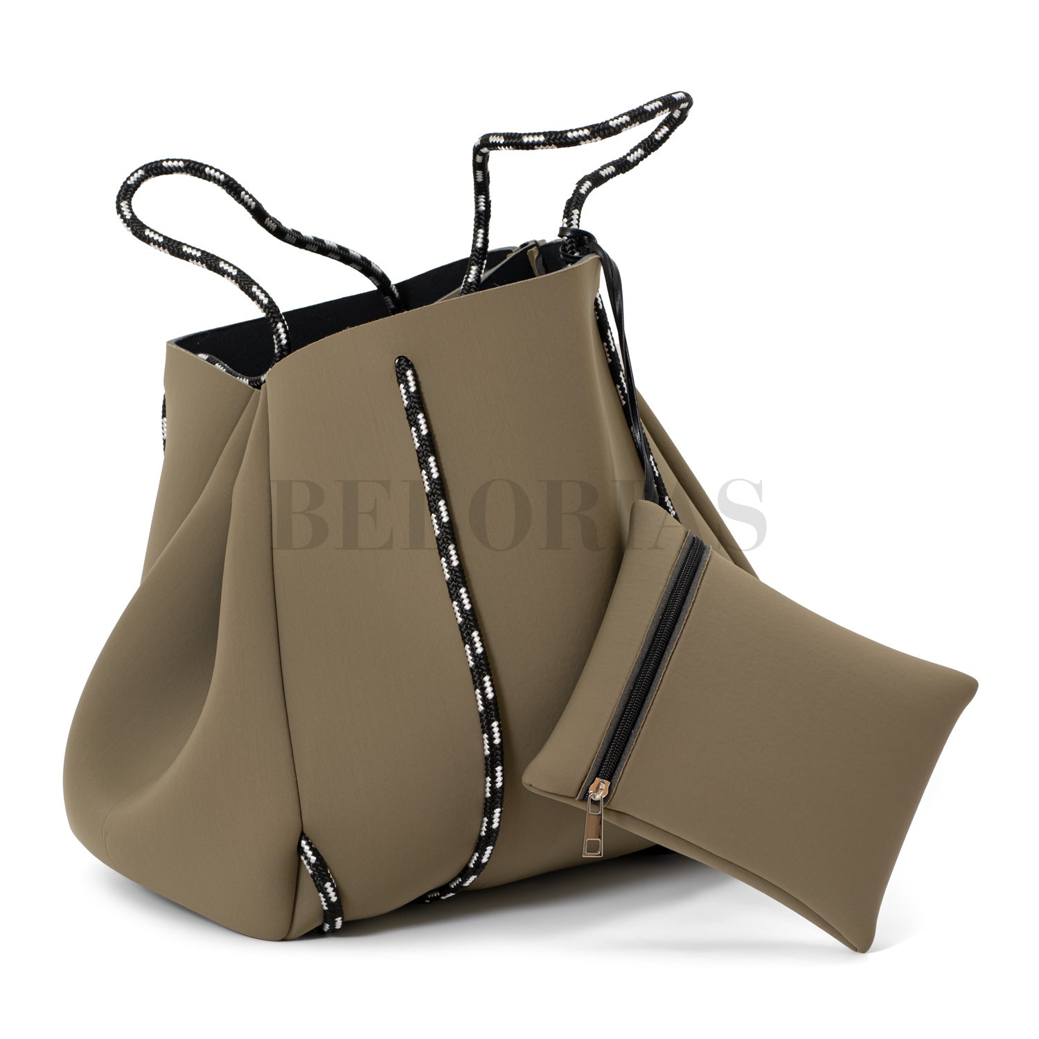 Bolso Veronese de neopreno color , personalizado con iniciales bordadas, estilo elegante, ideal para regalo