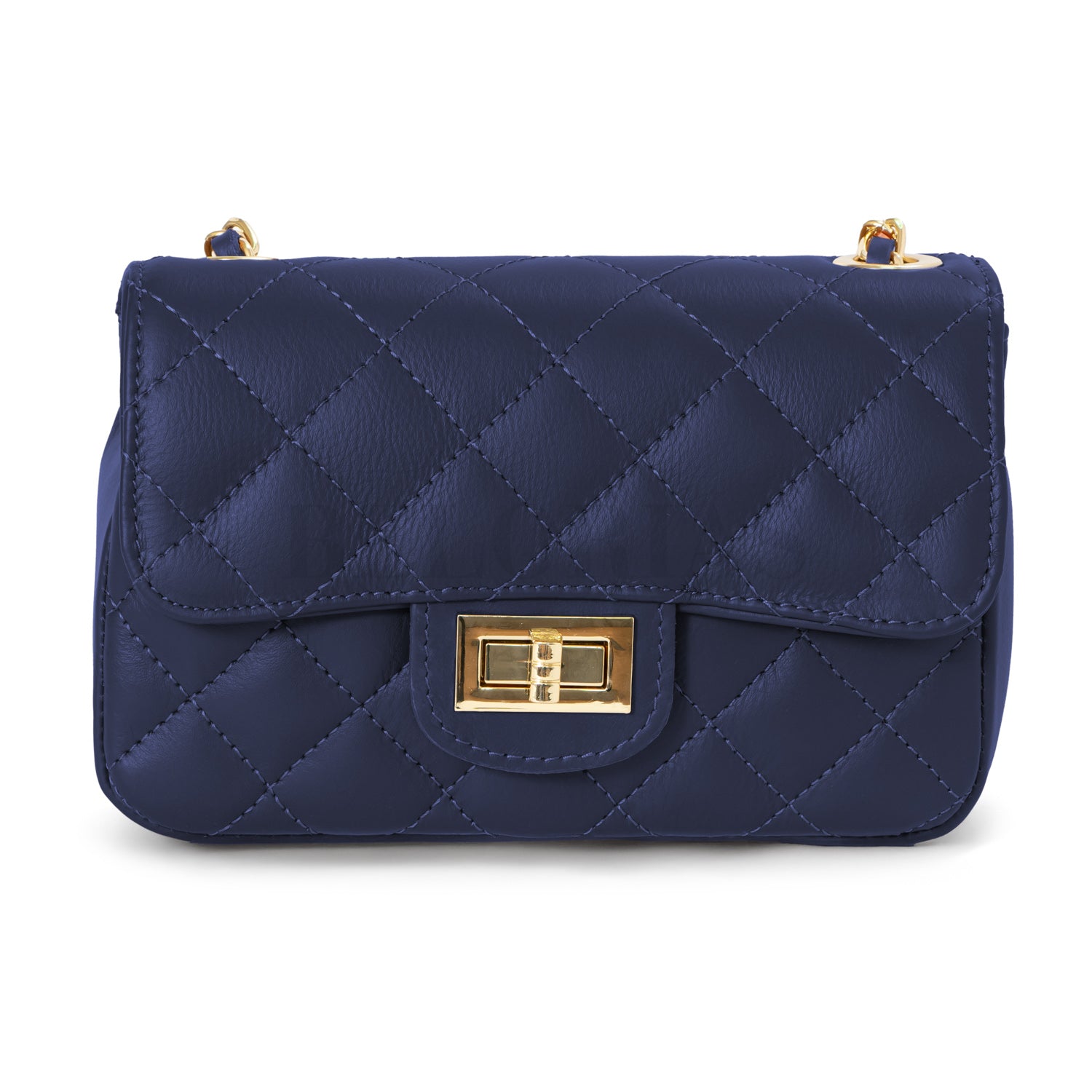 Estiloso bolso italiano Accardi con acabado acolchado

