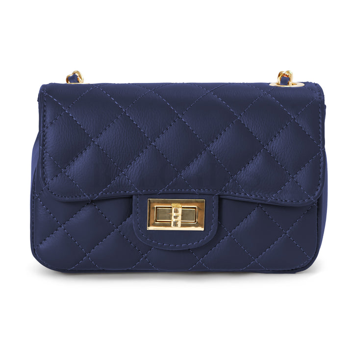 Estiloso bolso italiano Accardi con acabado acolchado

