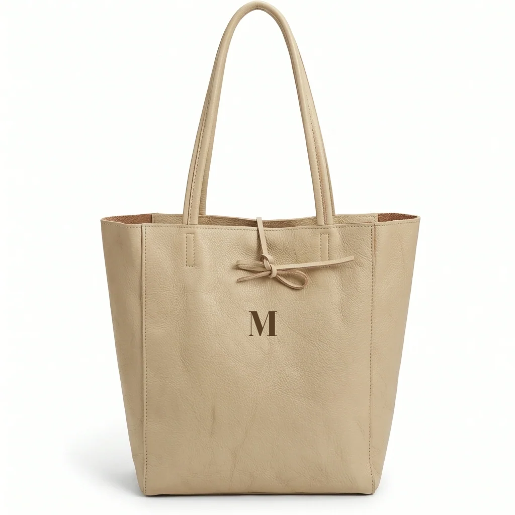 Bolso Shopper Vertical en Piel Personalizado Milán