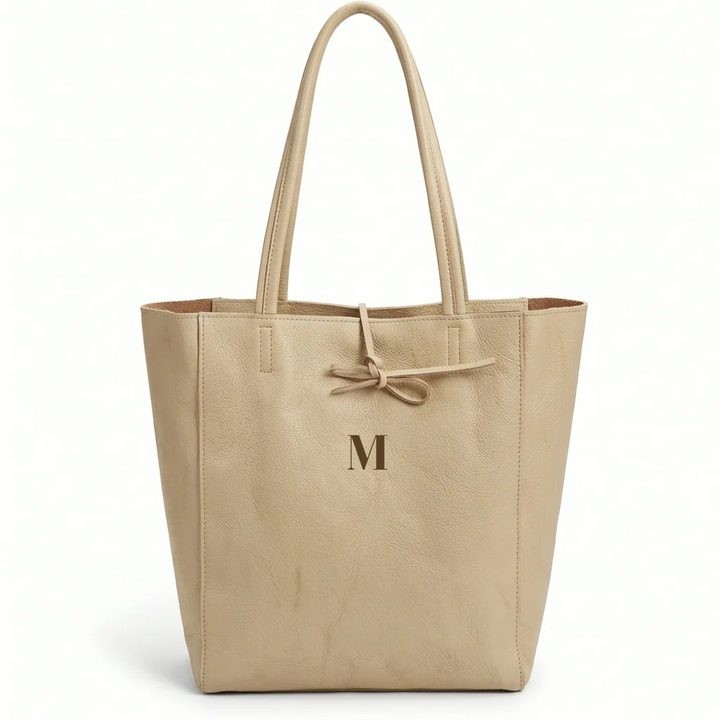 Bolso Shopper Vertical en Piel Personalizado Milán