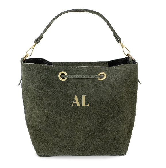 Bolso Puccini personalizado con iniciales bordadas