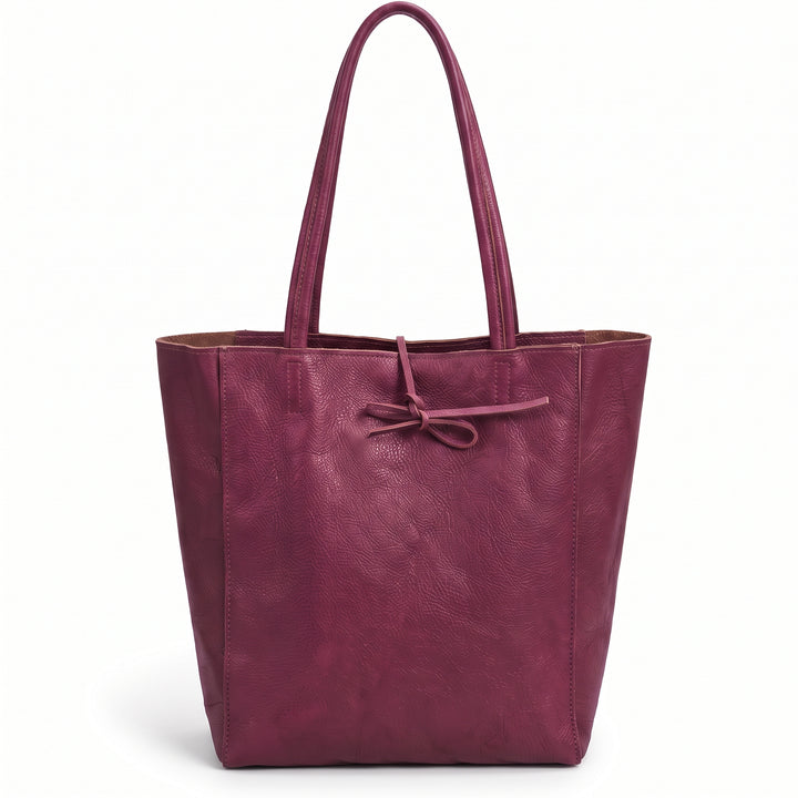 Bolso Shopper Vertical en Piel Personalizado Milán