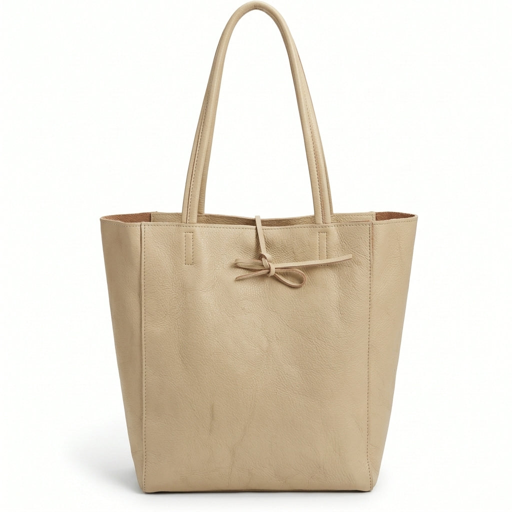 Bolso Shopper Vertical en Piel Personalizado Milán