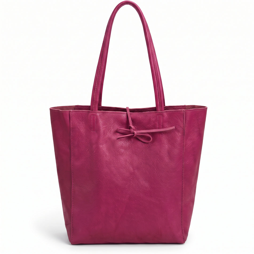 Bolso Shopper Vertical en Piel Personalizado Milán