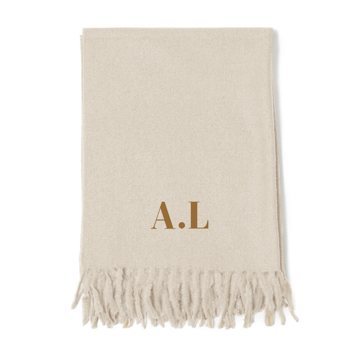 bufanda gianna colores invierno personalizada iniciales letras