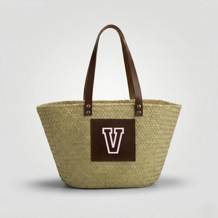 Capazo Personalizado con Inicial Varsity (BORDADO INCLUIDO)