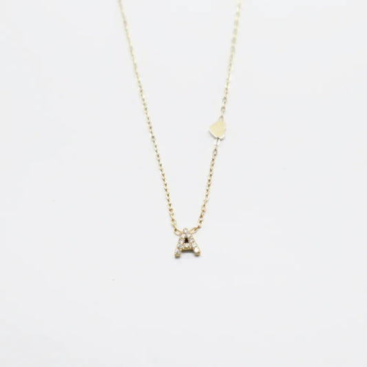 Colgante Dorado con Inicial Personalizada-Small