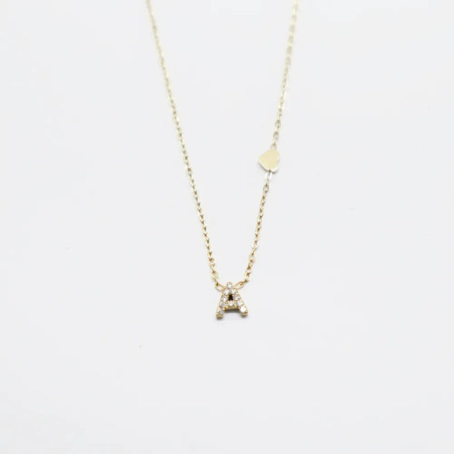 Colgante Dorado con Inicial Personalizada-Small