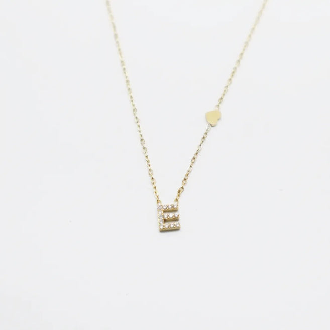 Colgante Dorado con Inicial Personalizada-Small