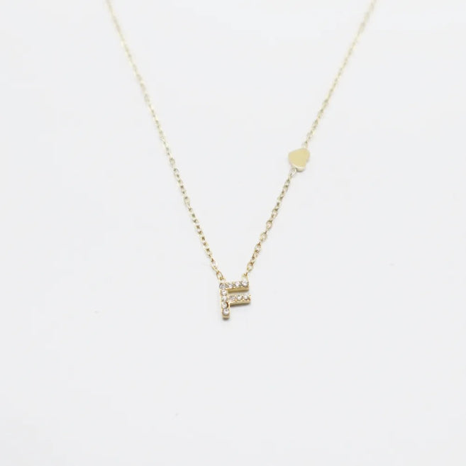Colgante Dorado con Inicial Personalizada-Small