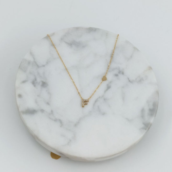 Colgante Dorado con Inicial Personalizada-Small
