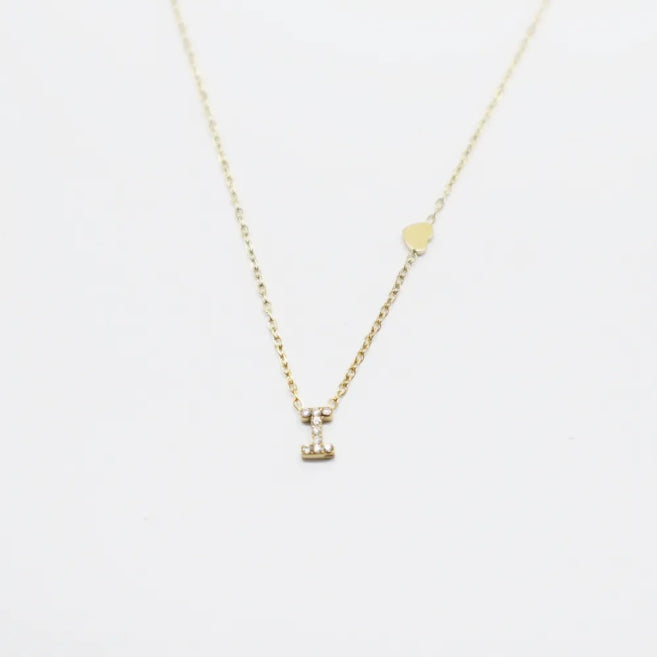 Colgante Dorado con Inicial Personalizada-Small
