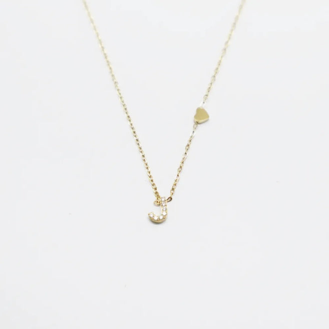 Colgante Dorado con Inicial Personalizada-Small